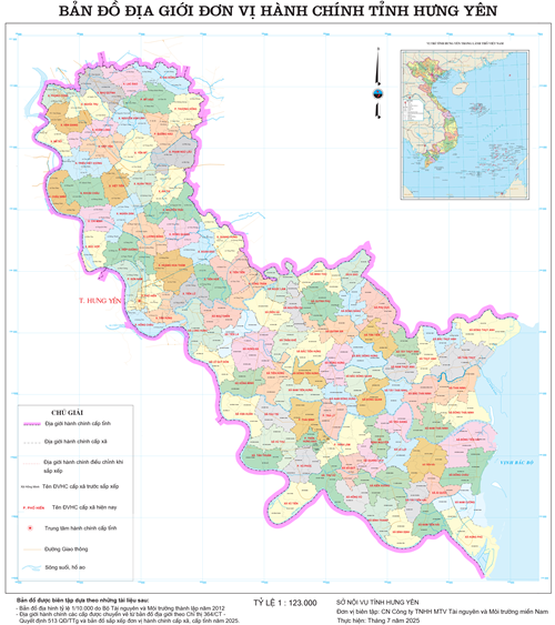 Bản đồ hành chính Xã Yên Mỹ