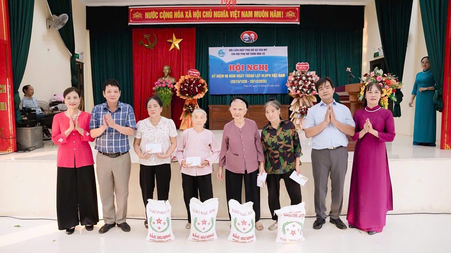 CHI HỘI NÔNG DÂN, PHỤ NỮ THÔN ÔNG TỐ KỶ NIỆM 96 NĂM NGÀY THÀNH LẬP HỘI NÔNG DÂN VIỆT NAM VÀ HỘI LIÊN HIỆP PHỤ NỮ VIỆT NAM.