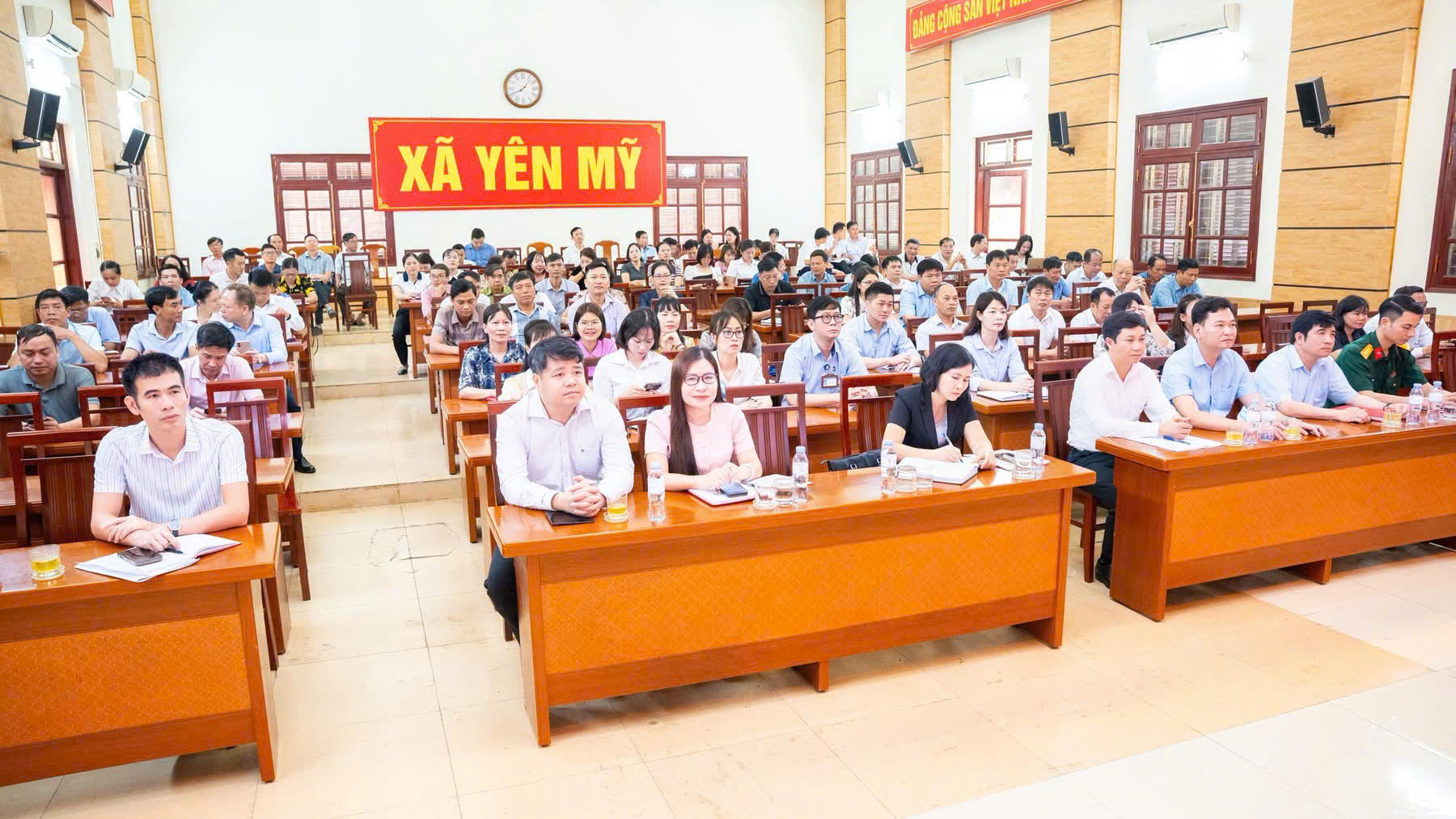 Xã Yên Mỹ tham gia Hội nghị quán triệt và triển khai thực hiện Nghị quyết Hội nghị lần thứ tư Ban Chấp hành Trung ương Đảng khóa XIV.
