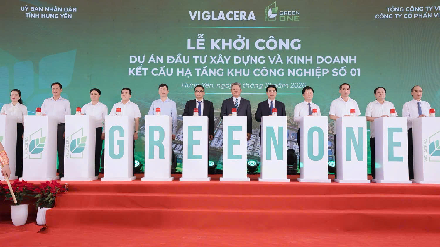 KHỞI CÔNG DỰ ÁN KHU CÔNG NGHIỆP SỐ 01 – GREEN ONE TRÊN ĐỊA BÀN XÃ YÊN MỸ