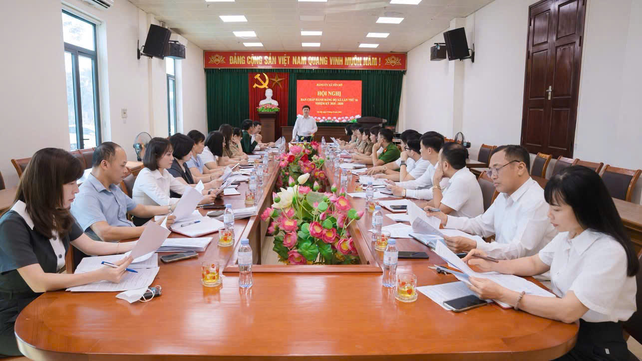 HỘI NGHỊ BAN CHẤP HÀNH ĐẢNG BỘ XÃ YÊN MỸ LẦN THỨ 16, NHIỆM KỲ 2025–2030.